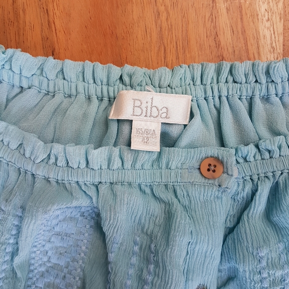 🌏 BIBA • Mulberry Silk Boho Top • Sz 42 - Picture 11 of 16